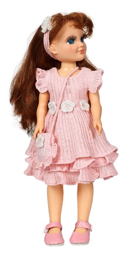 Платье для куклы Анастасия Розовый ажур