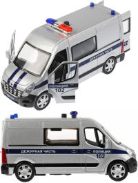 Игрушечный полицейский фургон Renault Master 14 см