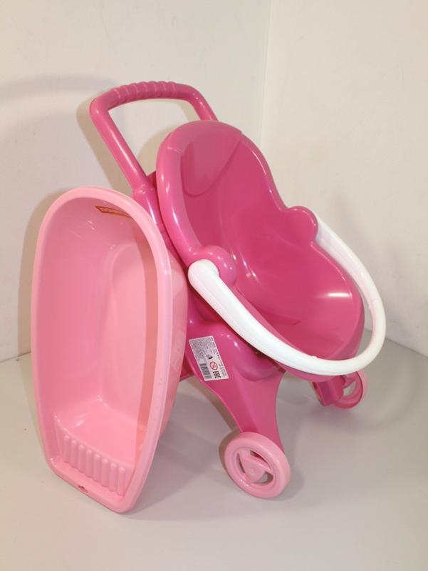 Игрушечная коляска Pink Line 3x1 с ванной
