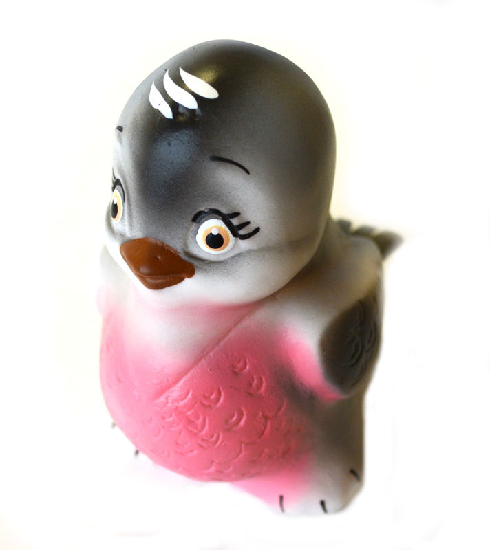 Резиновая игрушка птица Снегирь