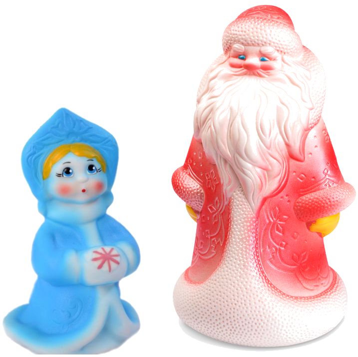 Игрушка на елку своими руками Дед Мороз и месяц 2 гипсовые фигурки для раскрашивания
