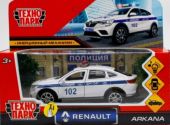 Игрушечная полицейская машинка Renault Arkana 12 см