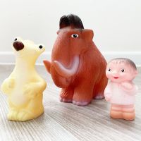 Игрушки фигурки животных ледникового периода резиновые