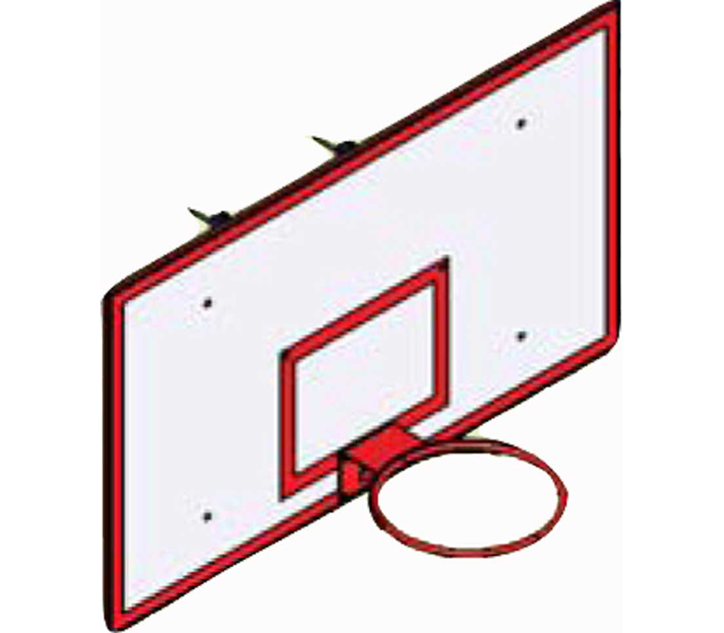 Стенд баскетбольный для залов с креплением и с кольцом УТ409.1-01