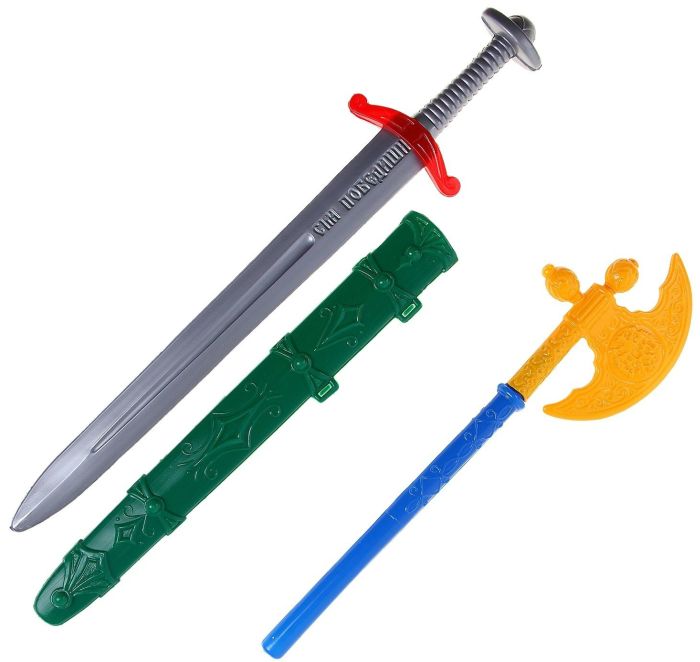 Деревянное игрушечное оружие щиты и мечи