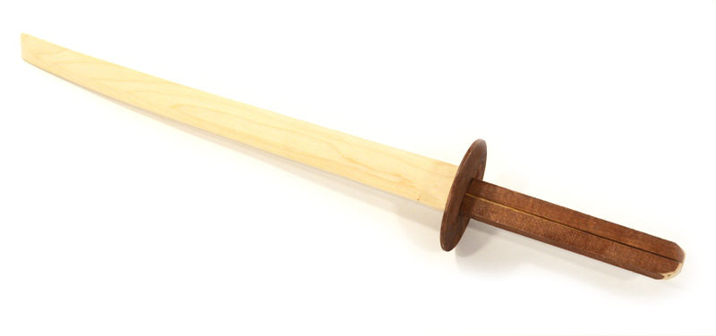 Деревянный меч детский Вакидзаси (Катана 50 см) из бука