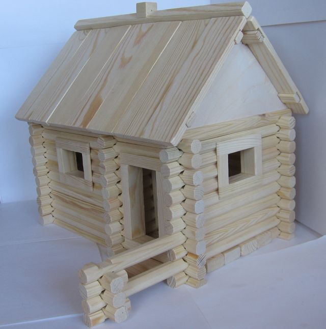 Деревянный кукольный домик с мебелью цветной Тутси Дом Путешественника, дерево
