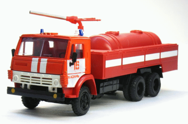 Игрушечная модель КАМАЗ 53213 пожарный АП-5