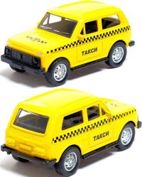 Игрушечная машинка Lada 4x4 Такси 10 см