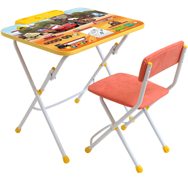 Детский складной столик Тачки и стульчик