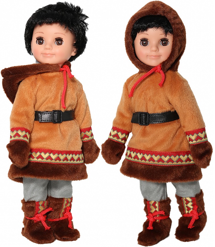 Кукла в мужском костюме народов Севера - 30 см