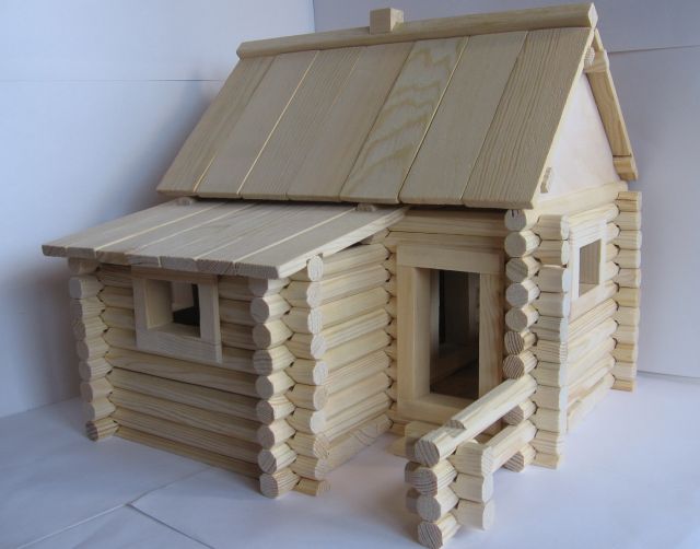 Igroteco деревянный конструктор - домик для детей 