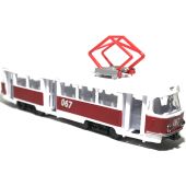 Игрушечный металлический трамвай