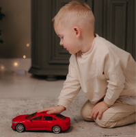 Игрушечный инерционный легковой автомобиль Полесье седан Элит-Платинум - 27,5 см красный