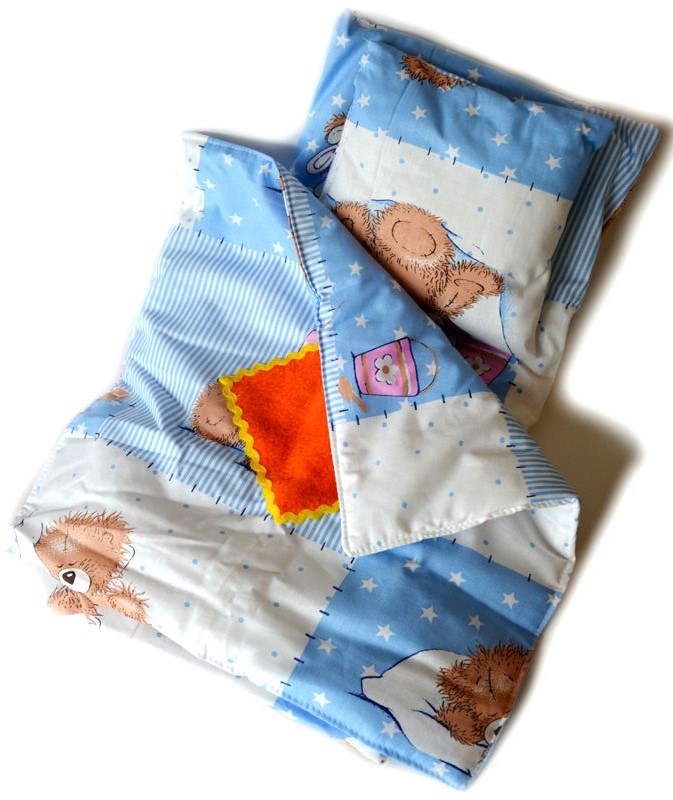 Постельное бельё для кукол «Бантики», простынь, одеяло, подушка