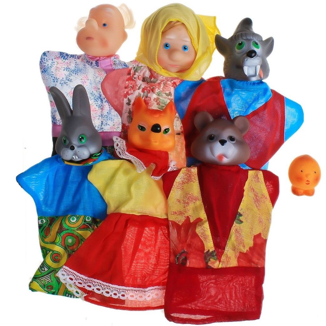 Куклы перчатки и пальчиковые игрушки для кукольного театра