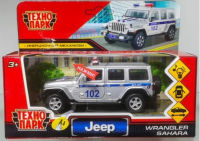 Игрушечная машинка Jeep Wrangler Полиция 12 см