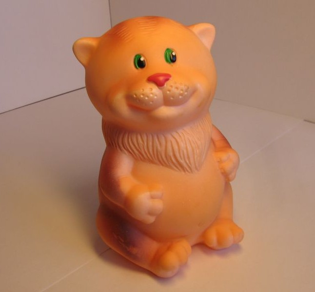 Резиновая игрушка кот Жорик