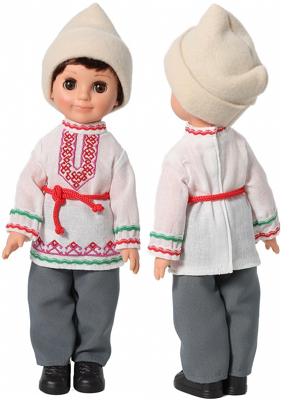 Марийский костюм кукла мужская - 30 см
