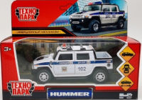 Игрушечная полицейская машинка Hummer H2 Пикап 12 см