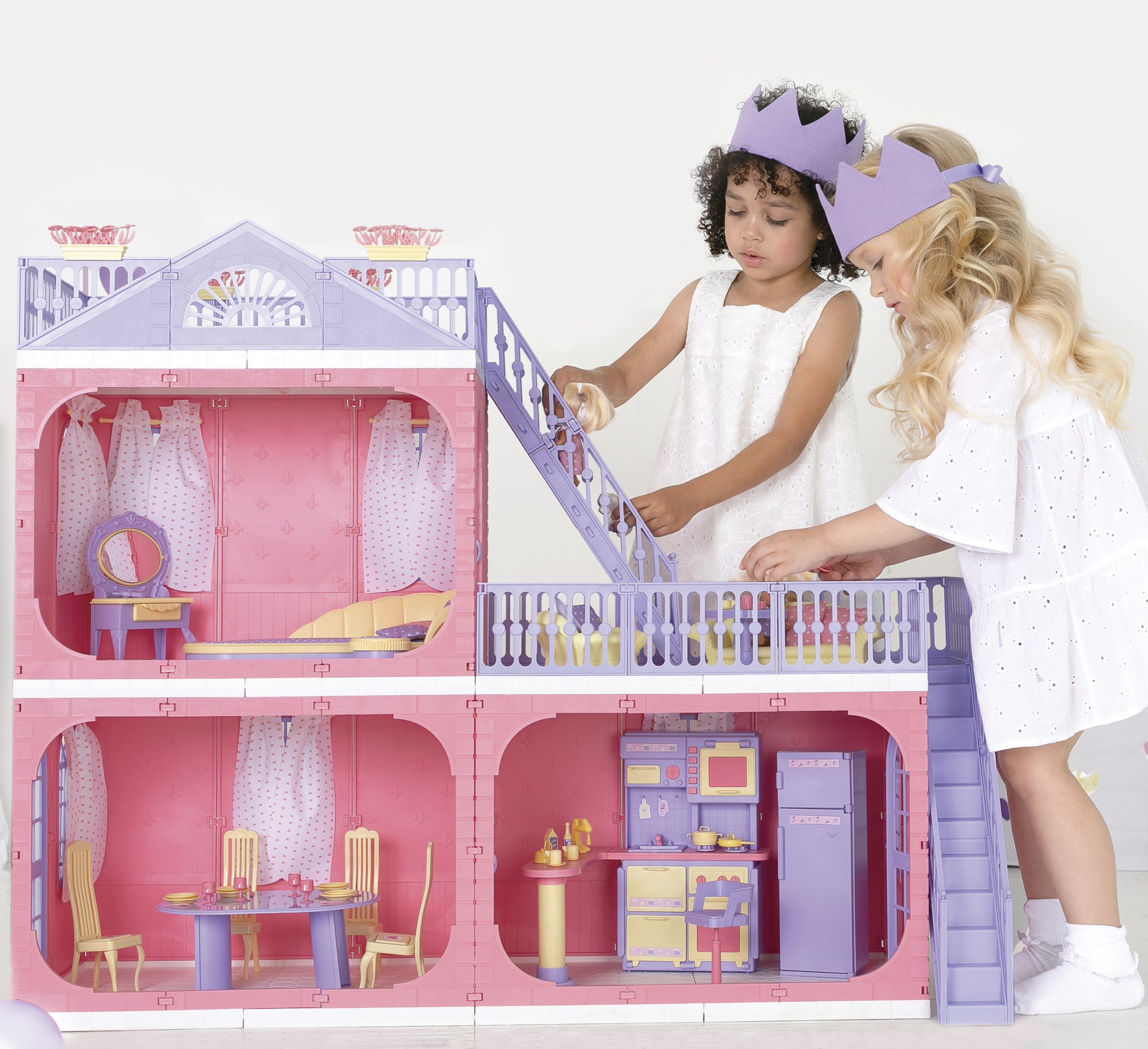 Детские игрушечные дома для кукол и кукольные замки купить в интернет-магазине