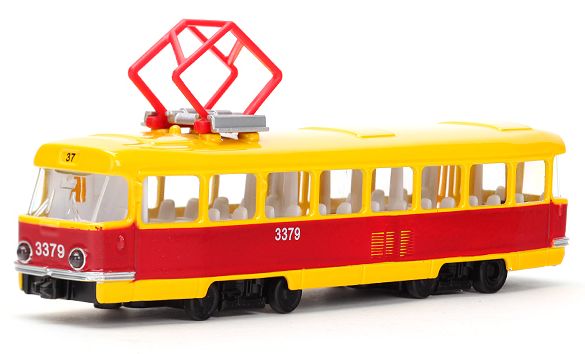 Игрушечный трамвай Татра T3  - 18 см