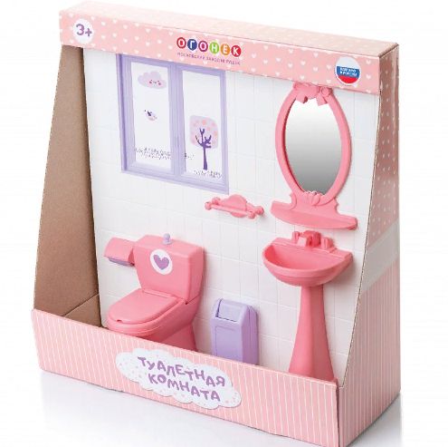 Мебель для кукольного домика Туалетная комната