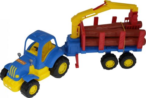 игрушка трактор Крепыш Плесье голубой